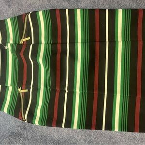 Michael Kors Women’s Striped Pencil Skirt Green, Orange Size 2
